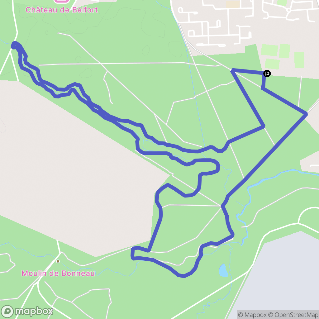 Saint-Médard-en-Jalles : carte du parcours de randonnée - France