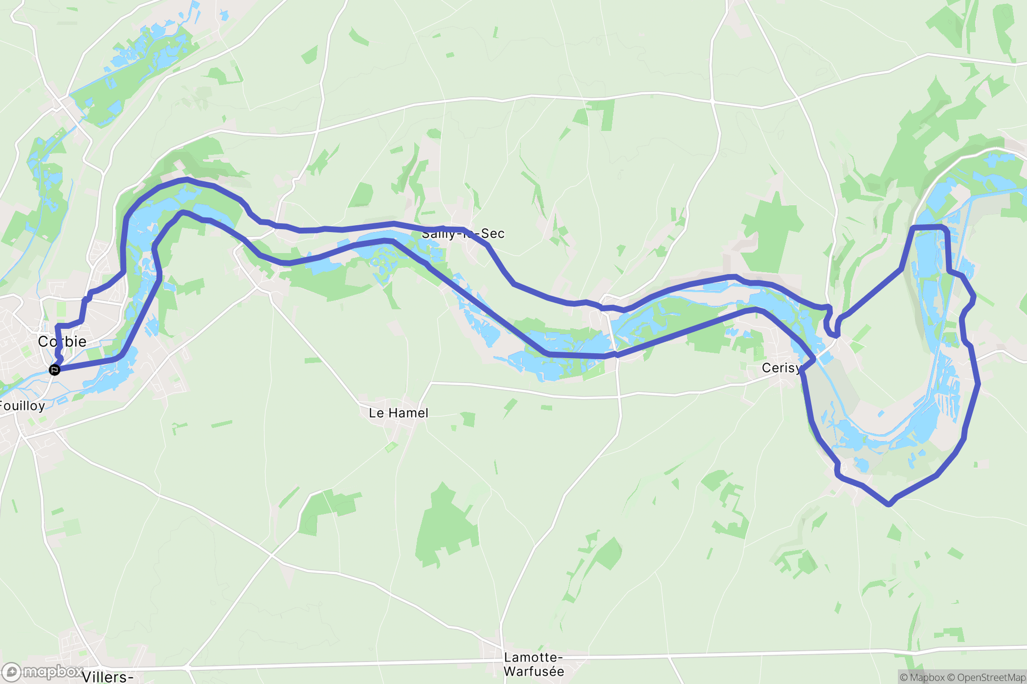 Corbie: routekaart voor buitenactiviteiten - France