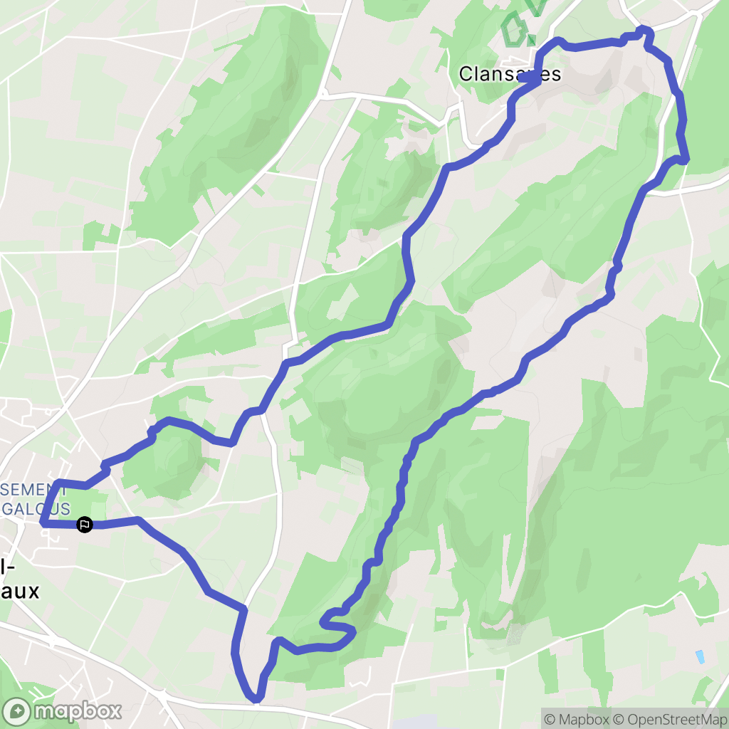 Saint-Paul-Trois-Châteaux : carte du parcours de randonnée - France