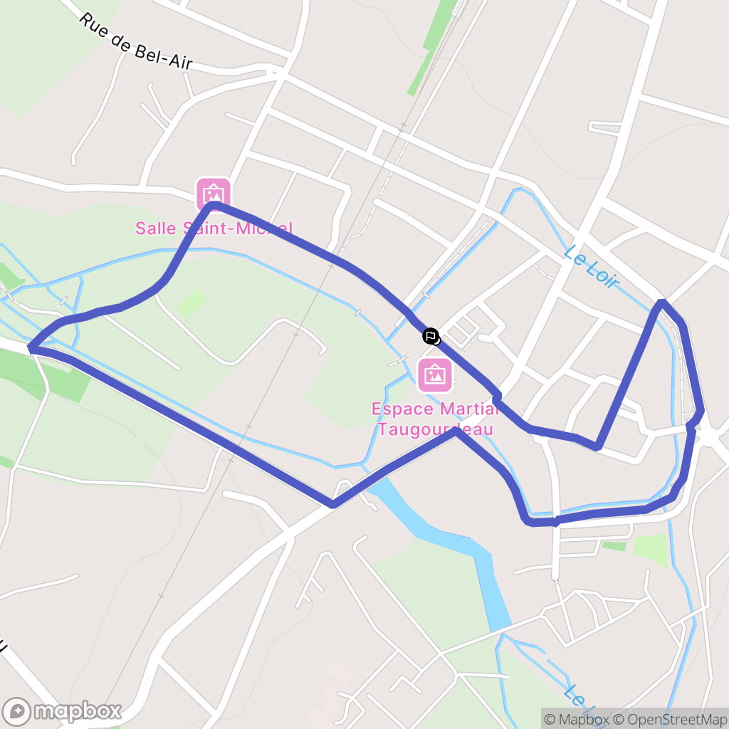 Bonneval : carte du parcours de randonnée - France