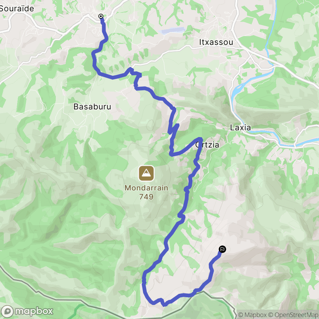 Espelette: routekaart voor buitenactiviteiten - France