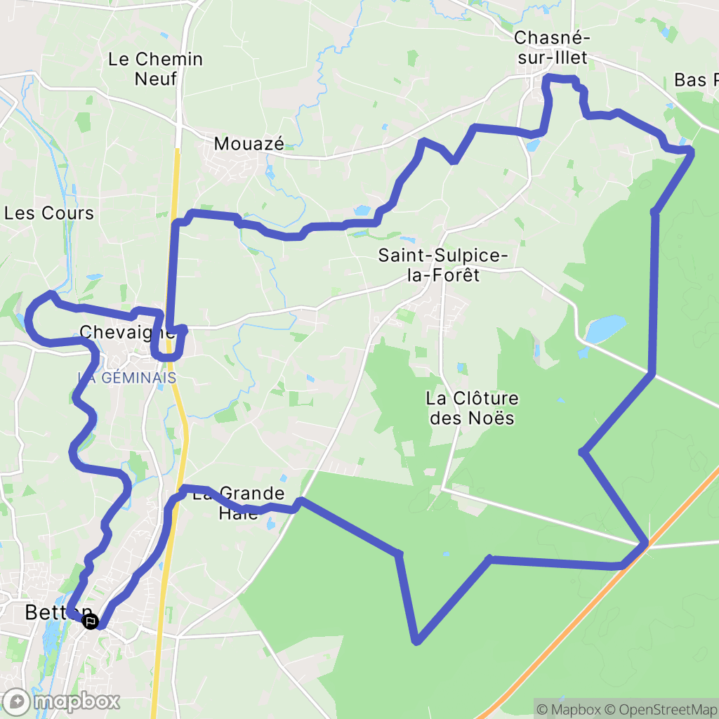 Betton: routekaart voor buitenactiviteiten - France