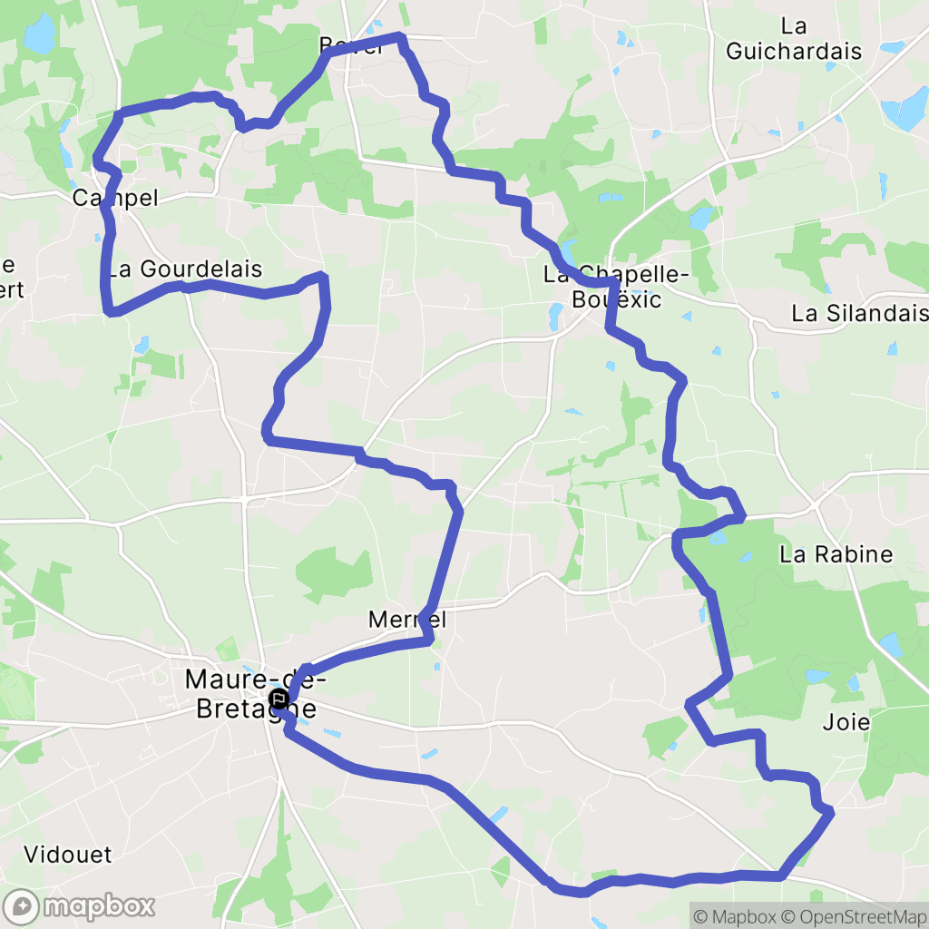 Val d'Anast : carte du parcours de randonnée - France