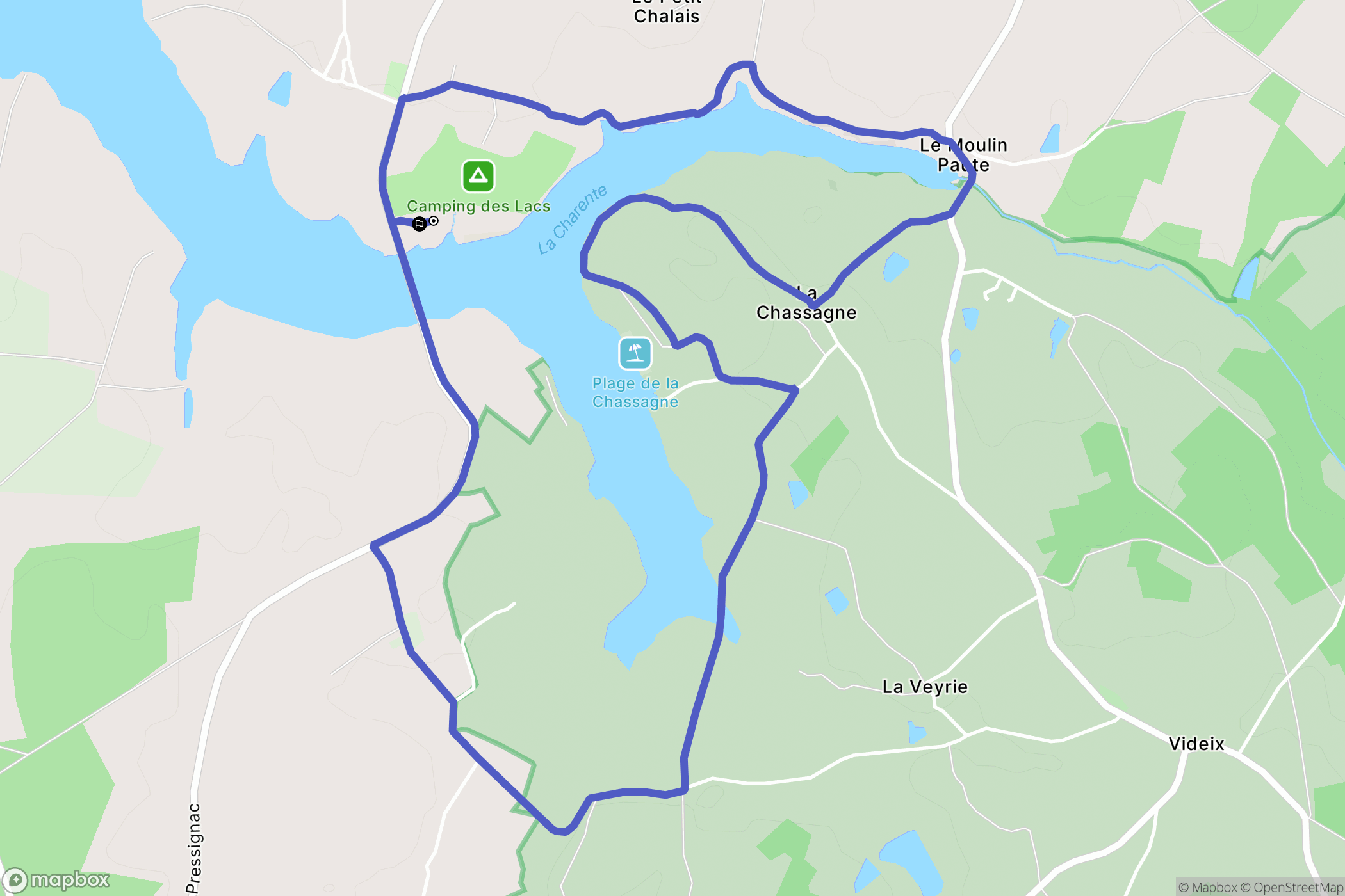 Pressignac: routekaart voor buitenactiviteiten - France