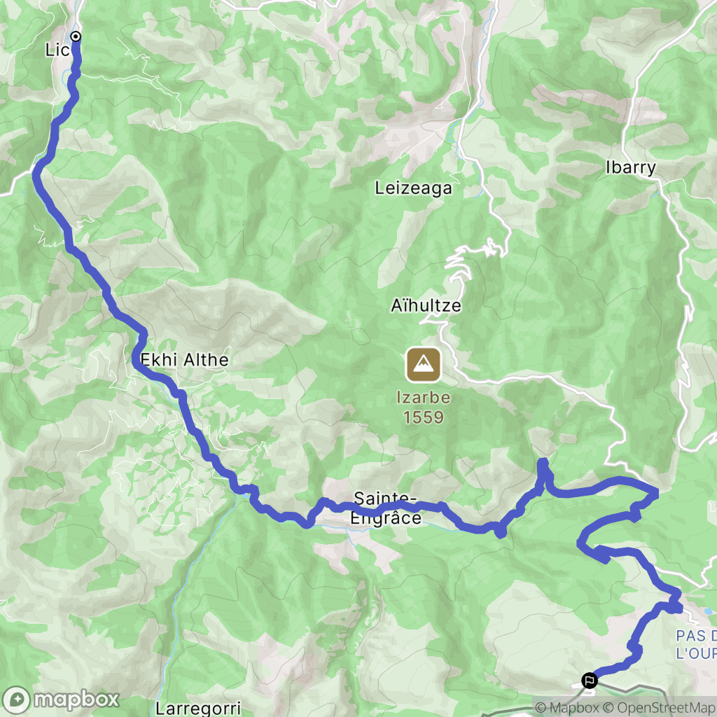 Licq-Athérey: routekaart voor buitenactiviteiten - France