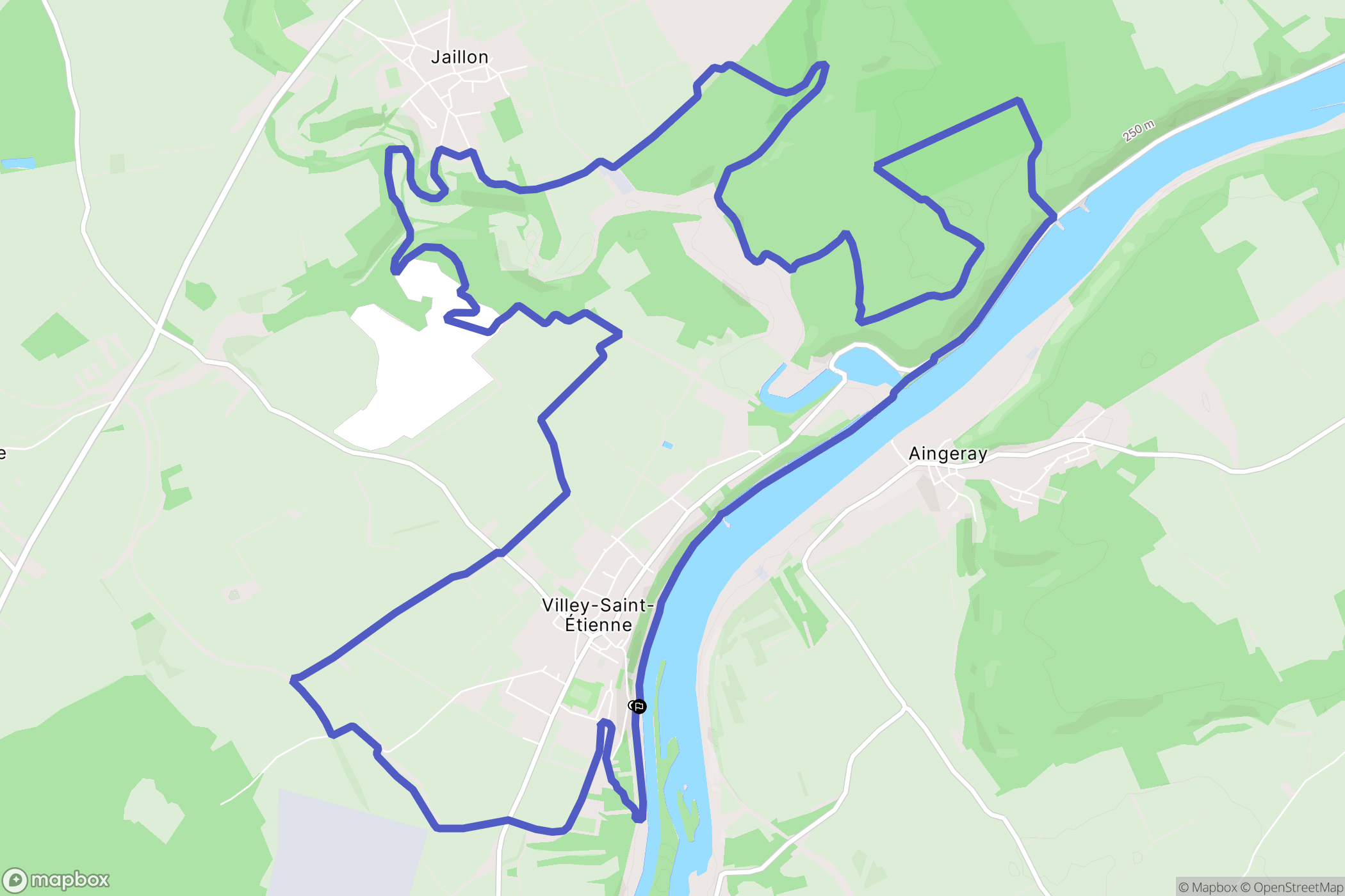 Villey-Saint-Etienne : carte du parcours de randonnée - France