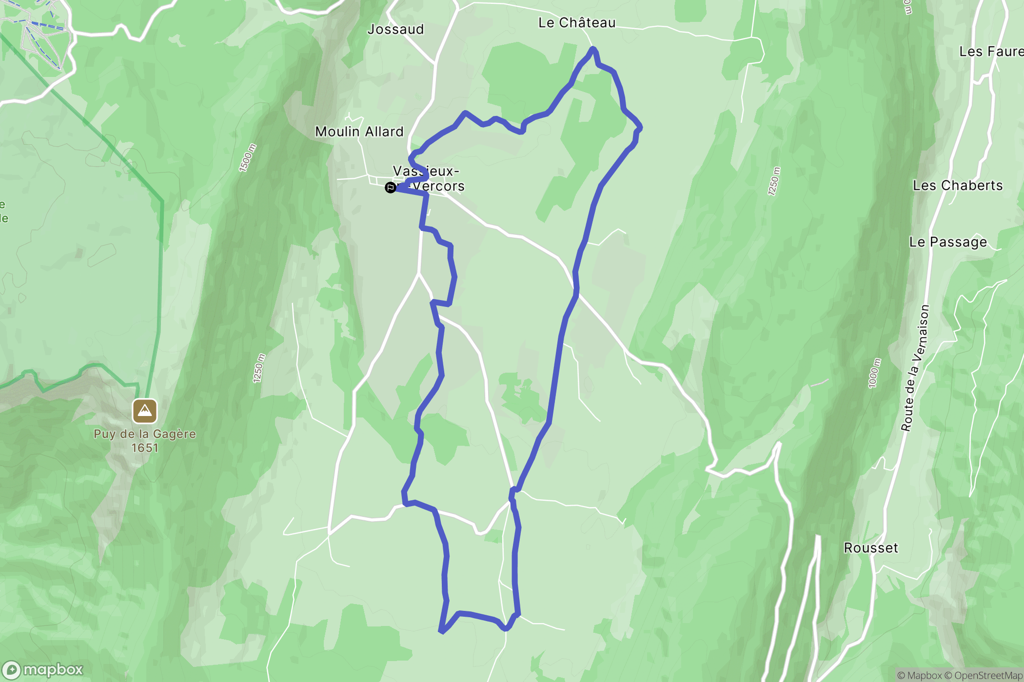 Vassieux-en-Vercors: routekaart voor buitenactiviteiten - France