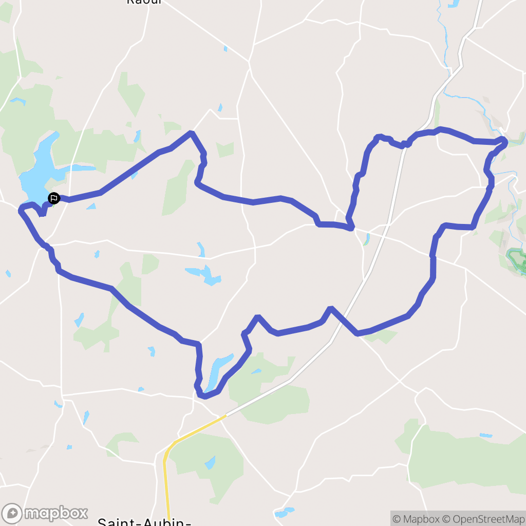 Feins : carte du parcours de randonnée - France