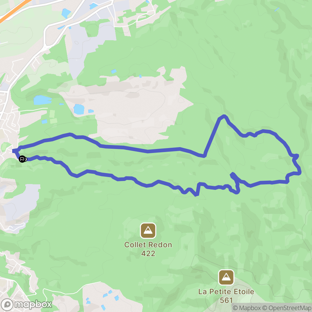 Septèmes-les-Vallons : carte du parcours de randonnée - France