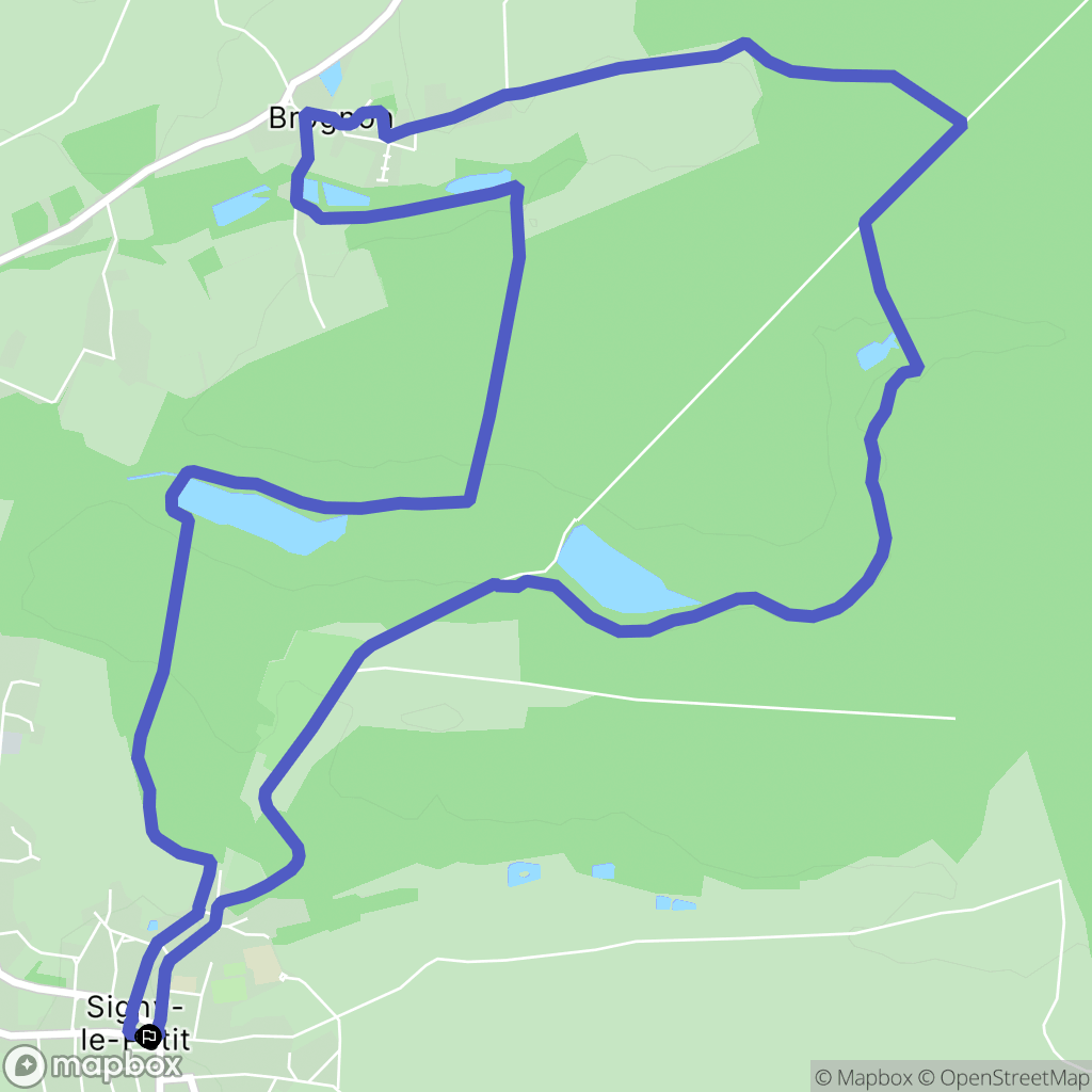 Signy-le-Petit : carte du parcours de randonnée - France