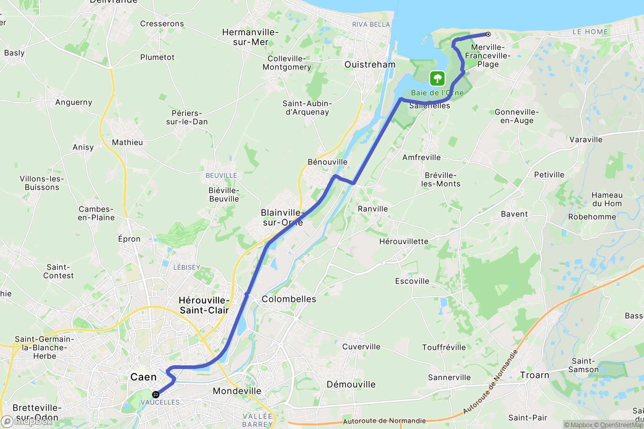 Merville-Franceville-Plage: routekaart voor buitenactiviteiten - France