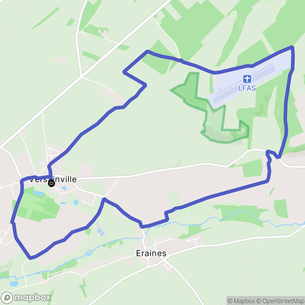 Versainville : carte du parcours de randonnée - France
