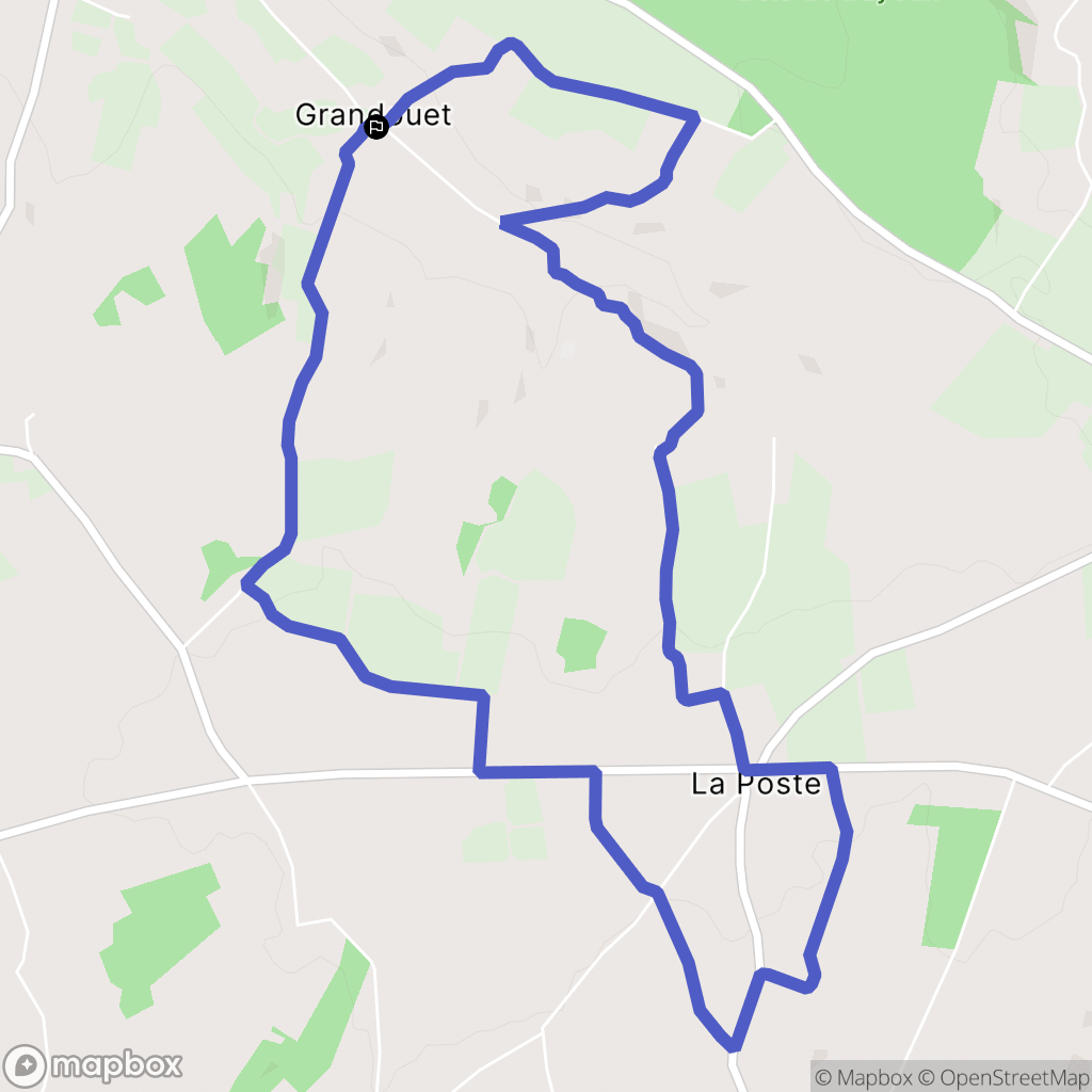 Cambremer : carte du parcours de randonnée - France
