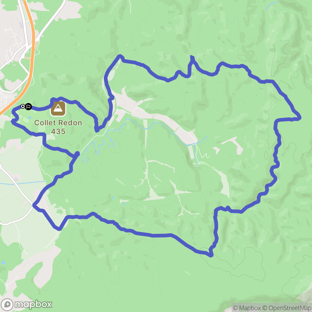 Venelles : carte du parcours de randonnée - France