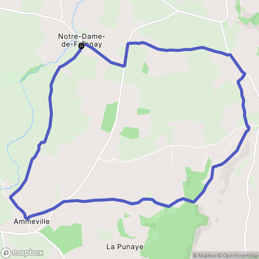 Notre-Dame-de-Fresnay : carte du parcours de randonnée - France