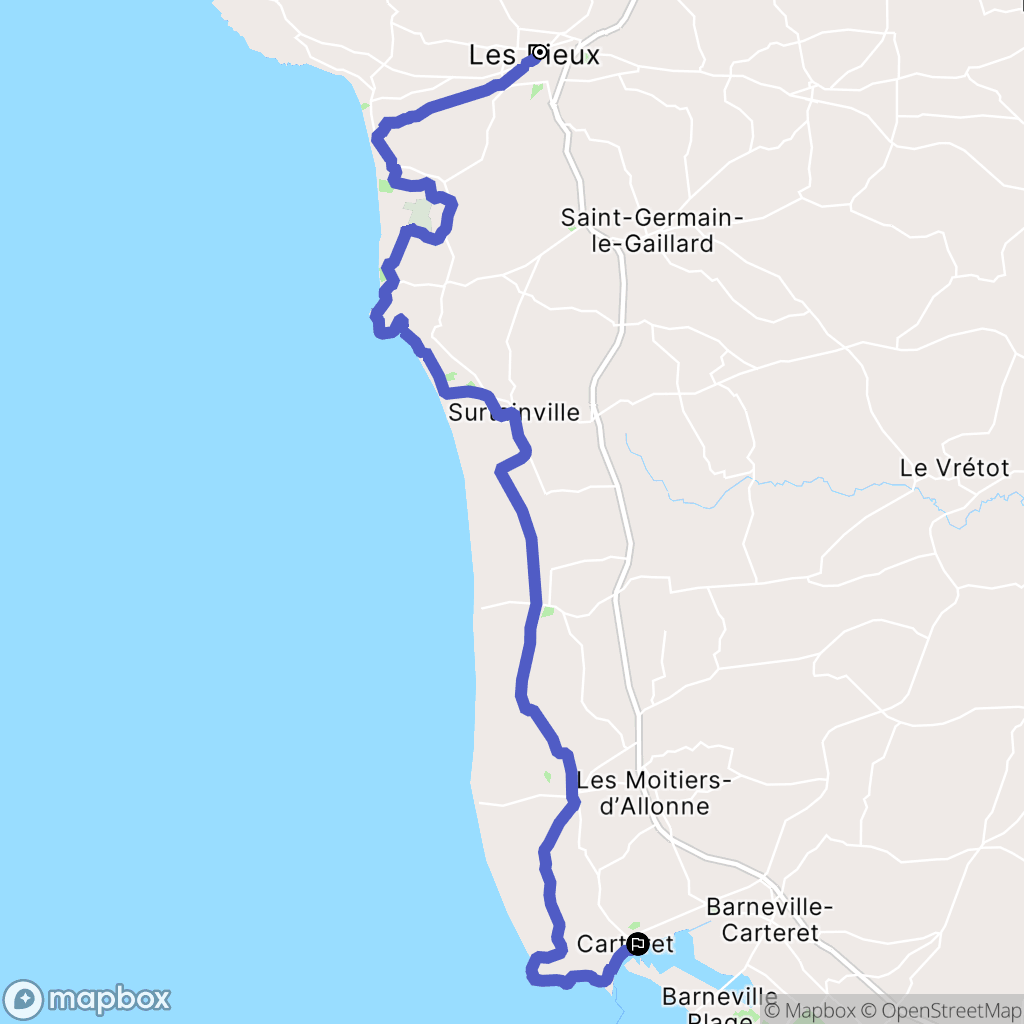 Les Pieux: routekaart voor buitenactiviteiten - France
