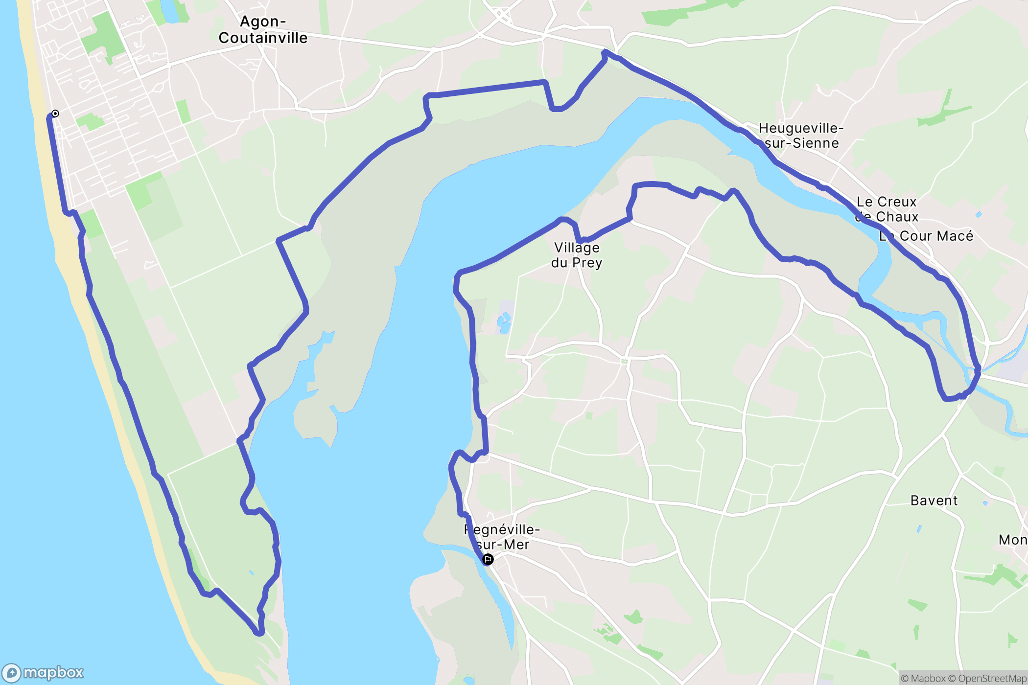 Agon-Coutainville: routekaart voor buitenactiviteiten - France