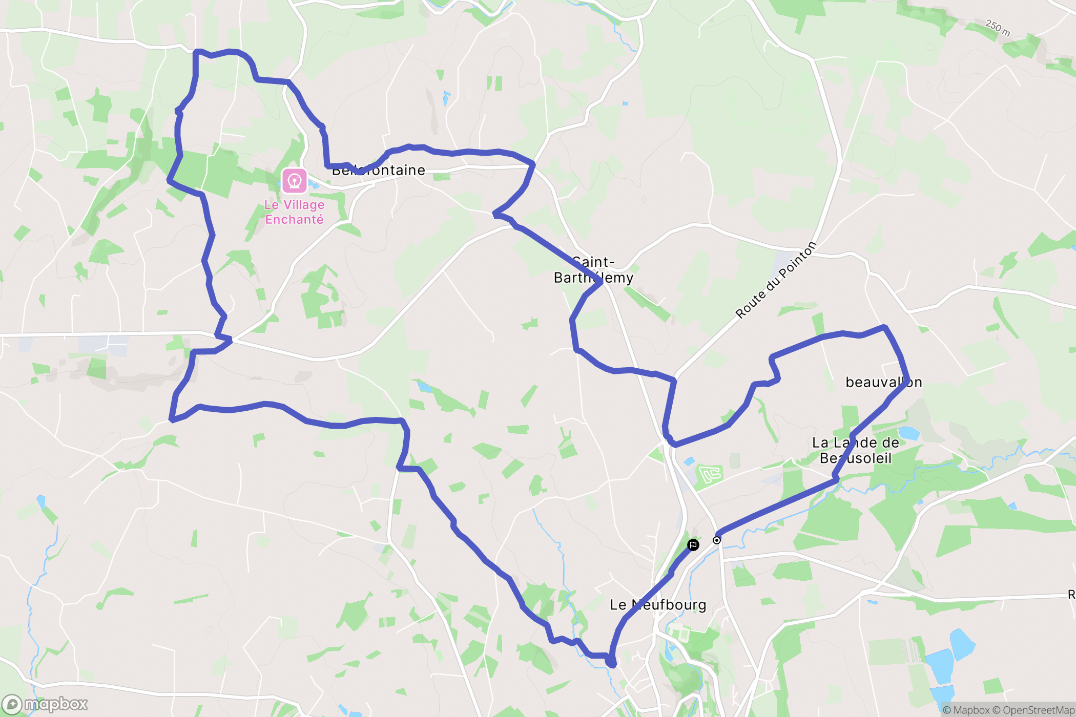 Le Neufbourg: routekaart voor buitenactiviteiten - France