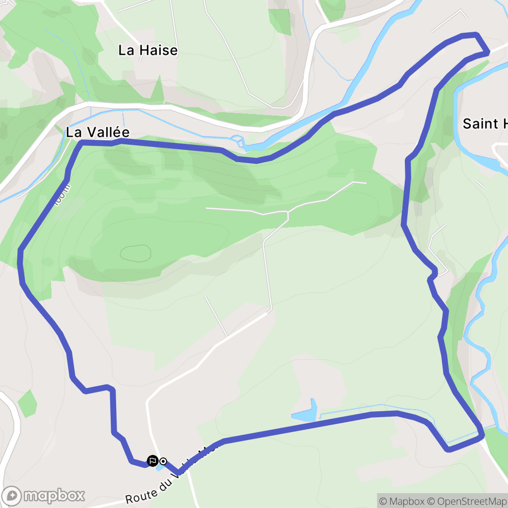 Sainte-Marie-Laumont : carte du parcours de randonnée - France