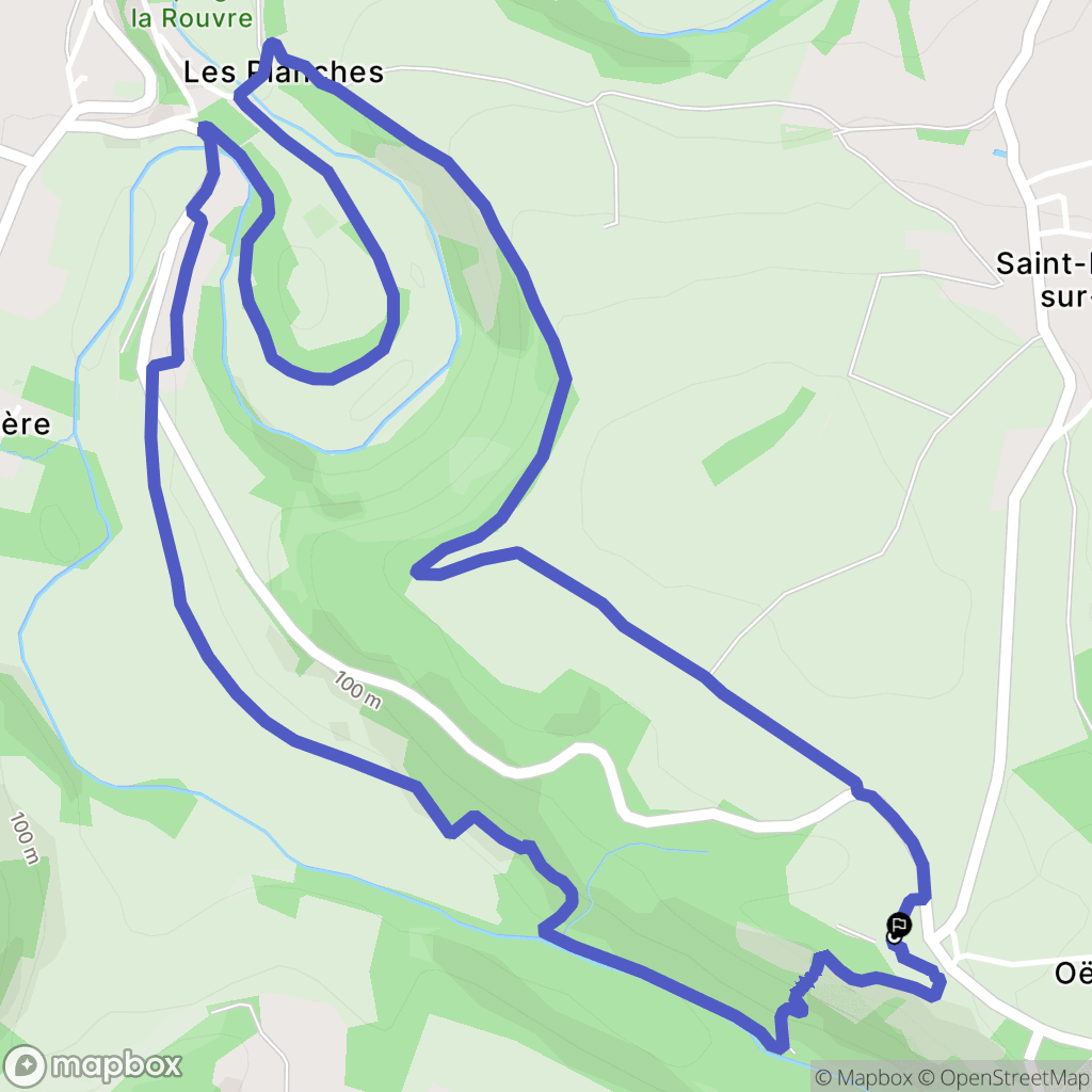 Saint-Philbert-sur-Orne : carte du parcours de randonnée - France