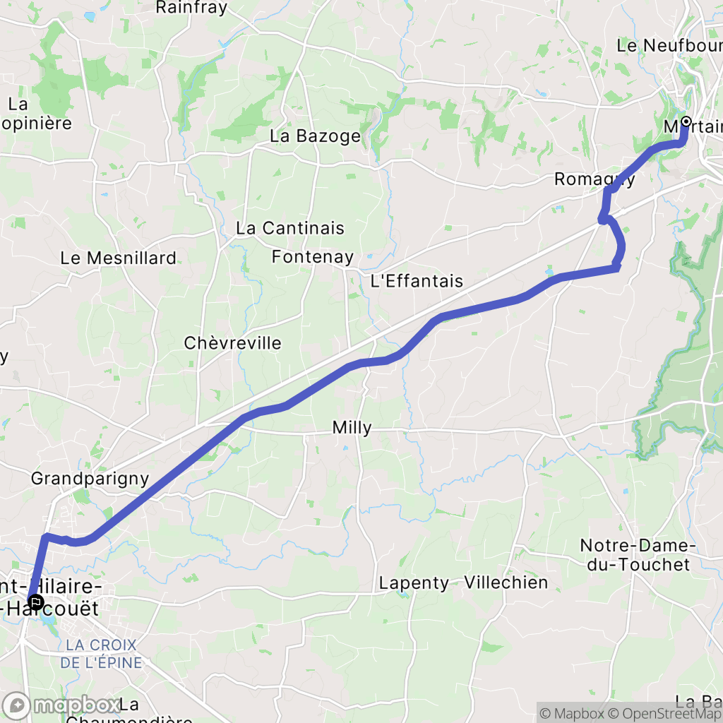 Mortain: routekaart voor buitenactiviteiten - France