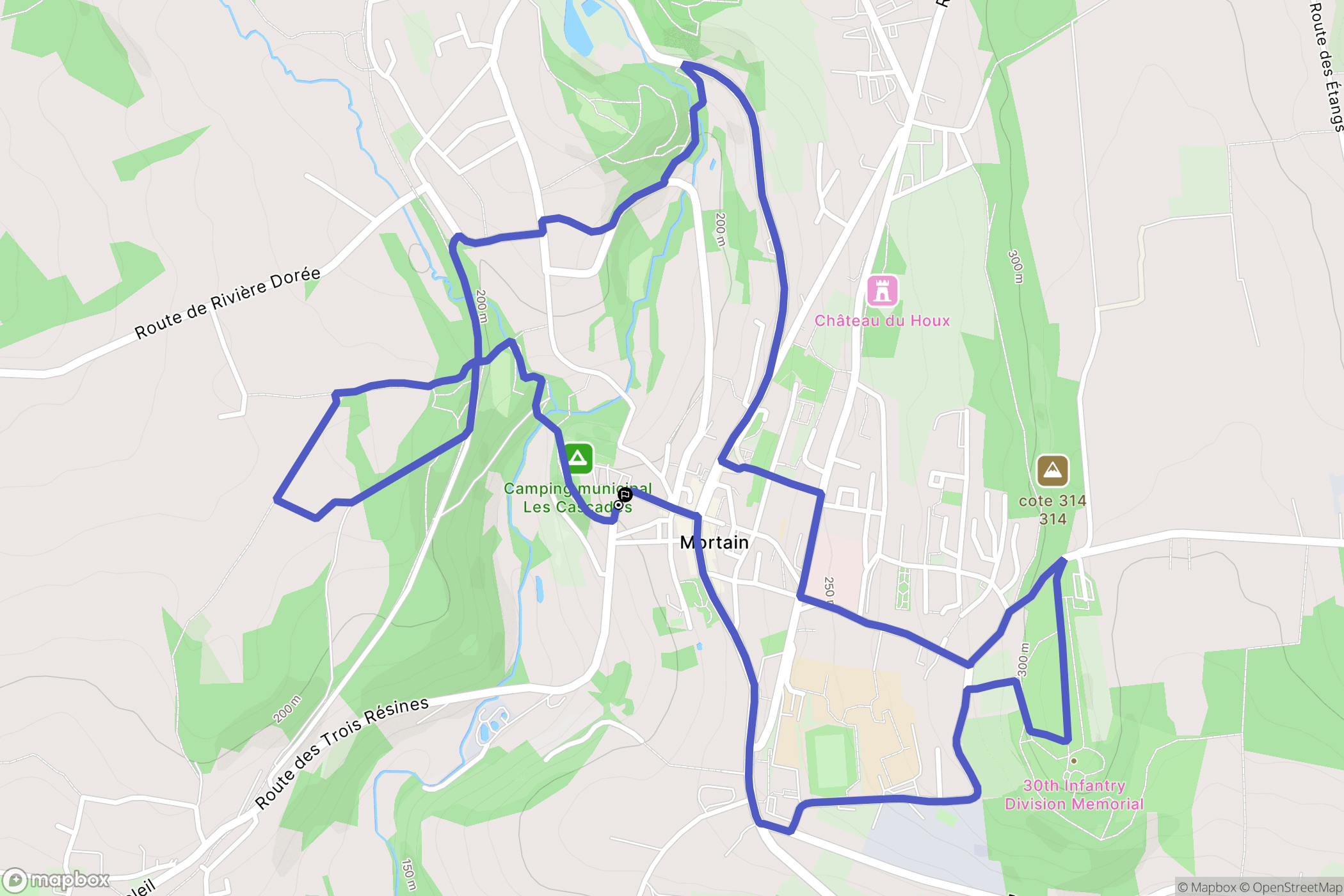 Mortain: routekaart voor buitenactiviteiten - France