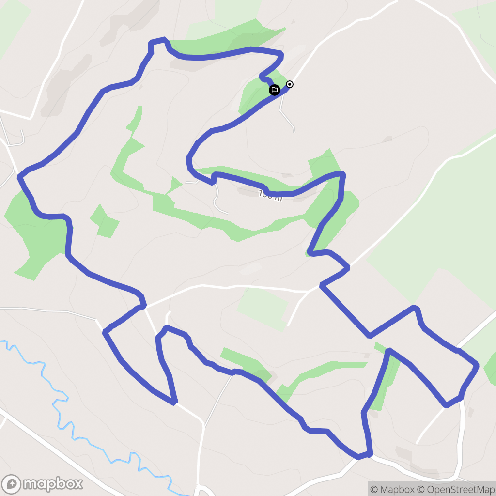 Saint-André-d'Hébertot : carte du parcours de randonnée - France