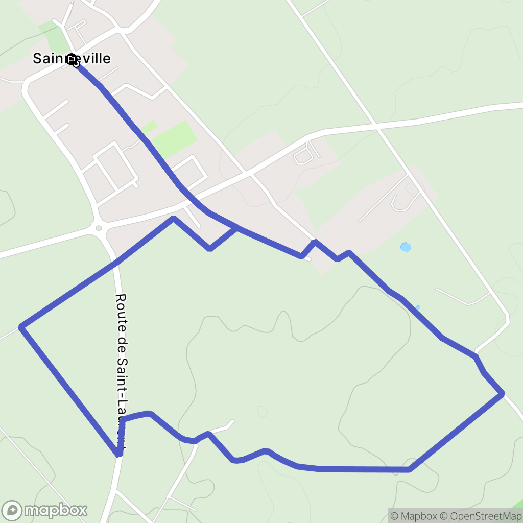 Sainneville : carte du parcours de randonnée - France