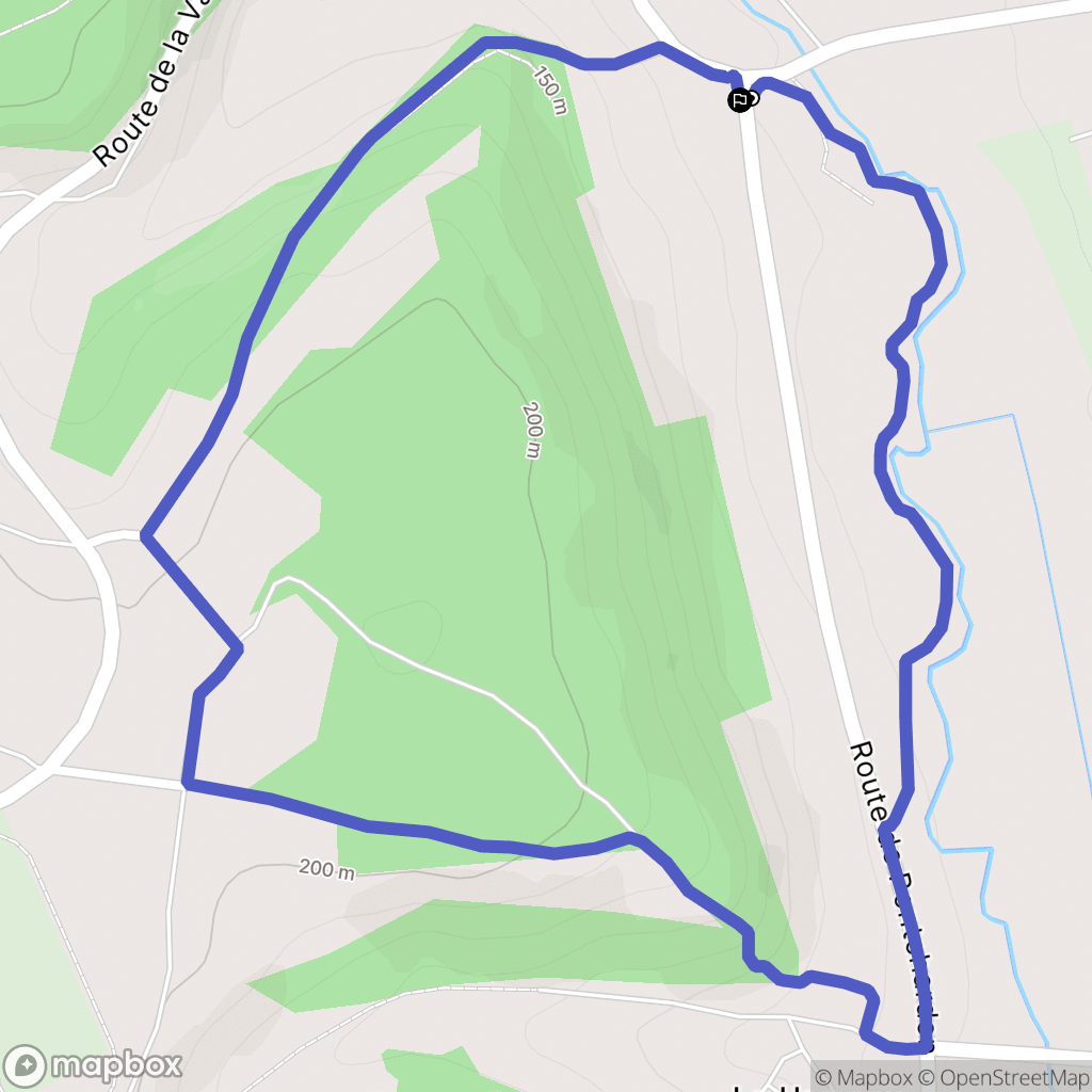 Canapville : carte du parcours de randonnée - France