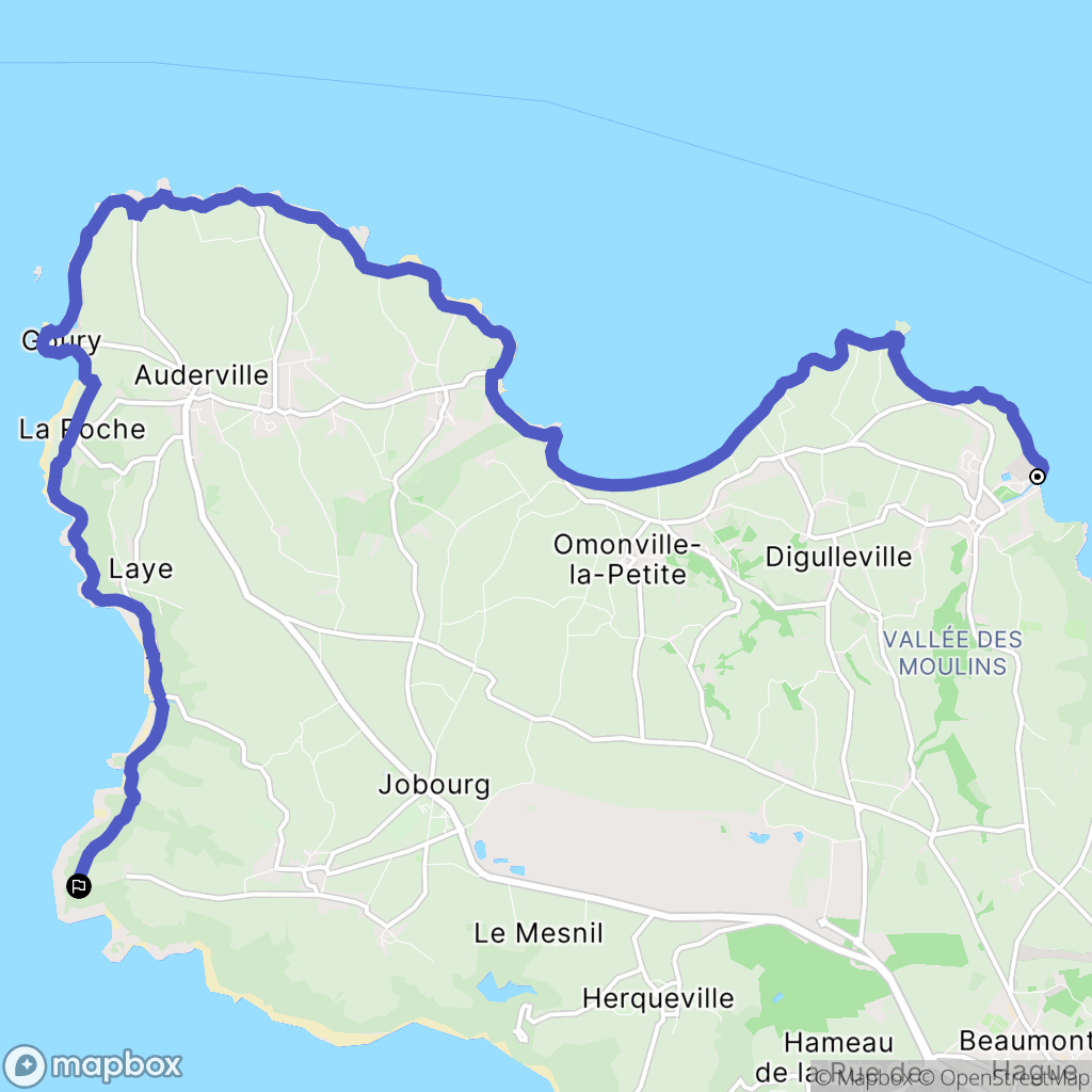 Omonville-la-Rogue: routekaart voor buitenactiviteiten - France