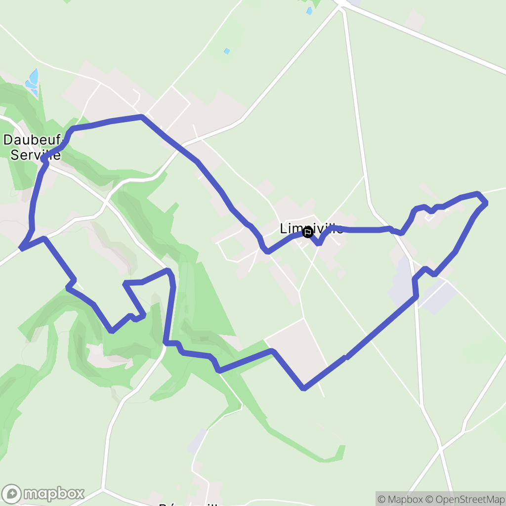 Limpiville : carte du parcours de randonnée - France