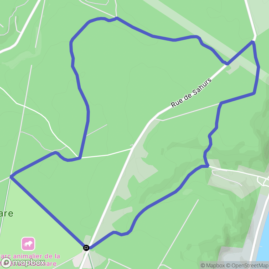 Quevillon : carte du parcours de randonnée - France