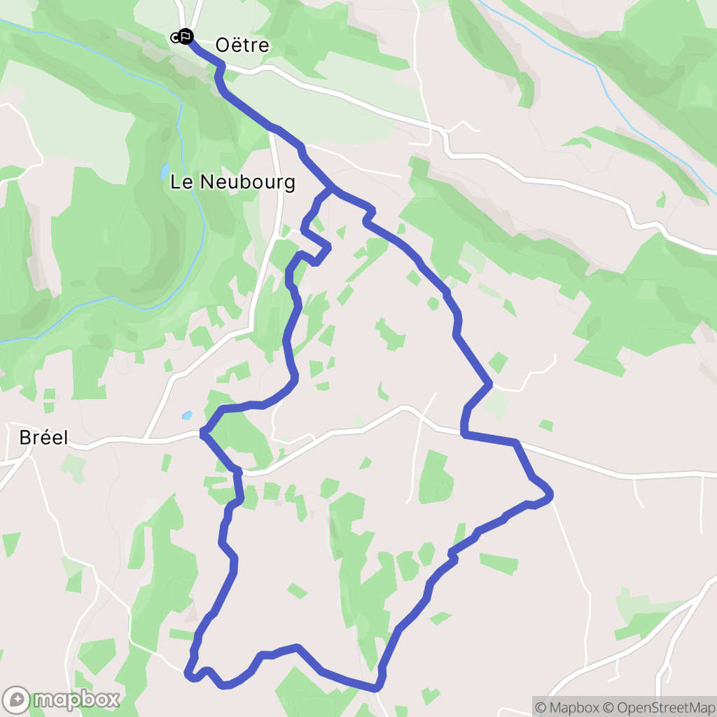 Saint Philibert sur Orne : carte du parcours de randonnée - France