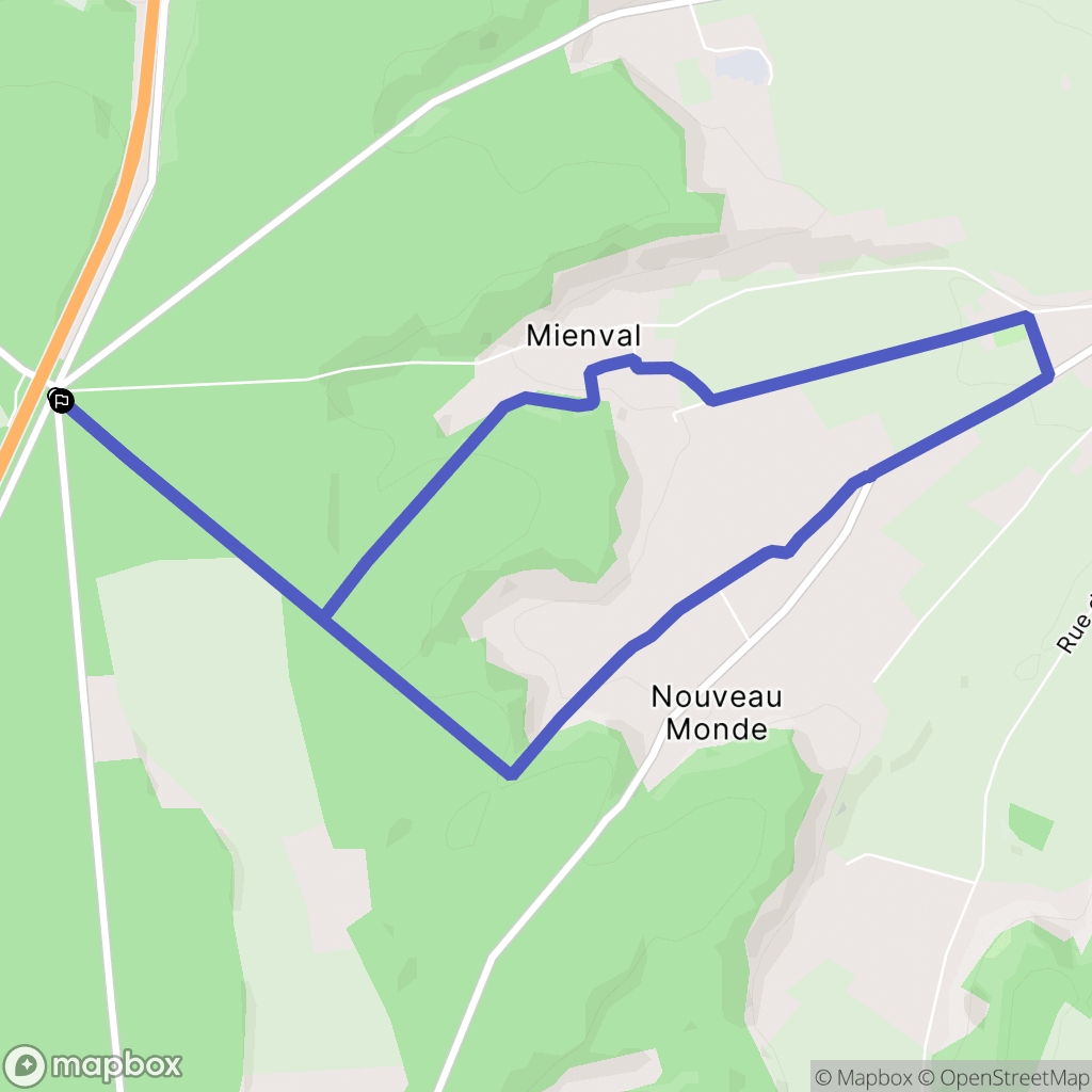 Saint-Riquier-en-Rivière : carte du parcours de randonnée - France