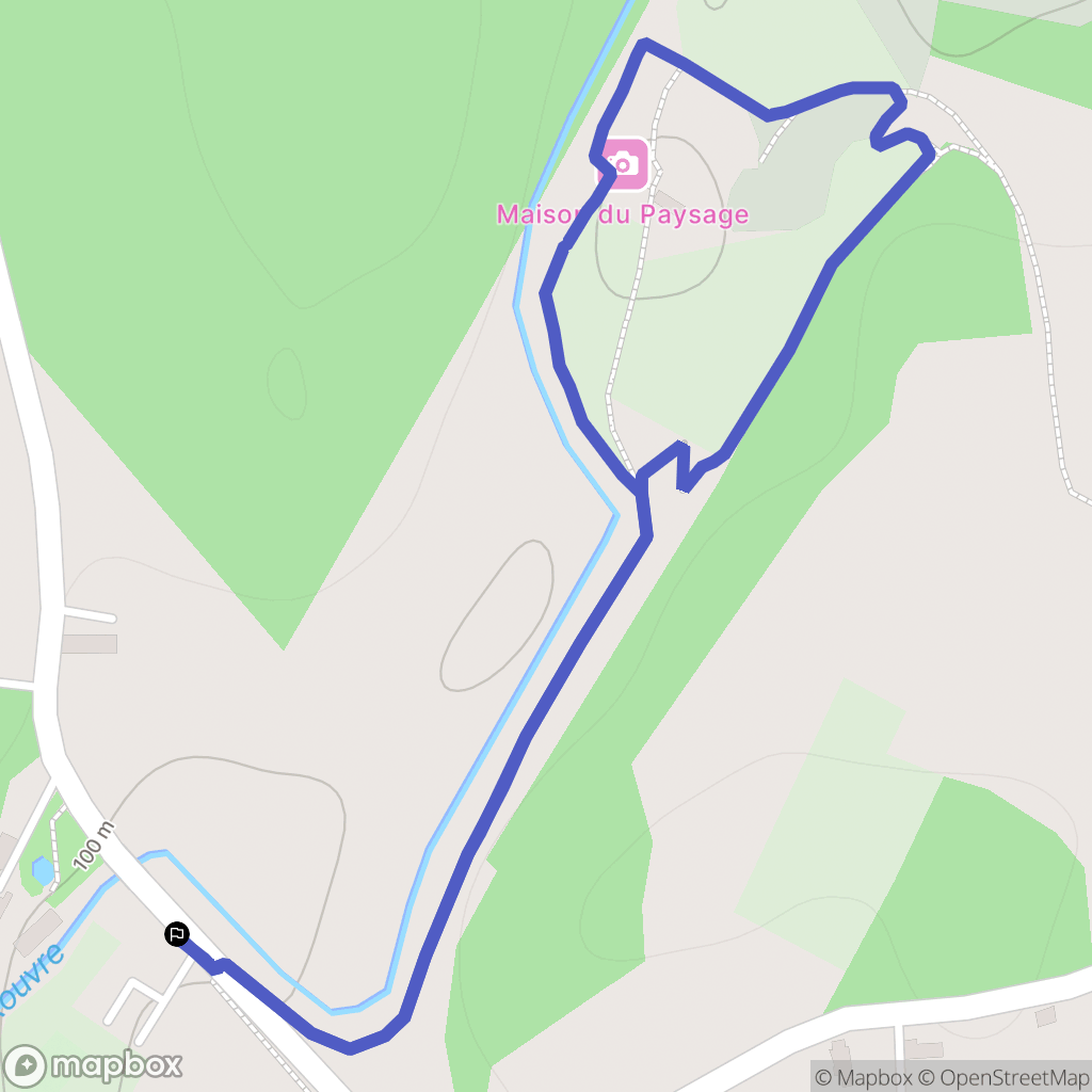 Bréel : carte du parcours de randonnée - France