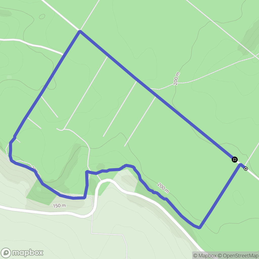 Grandcourt : carte du parcours de randonnée - France