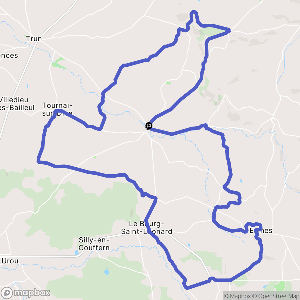 Chambois : carte du parcours de randonnée - France