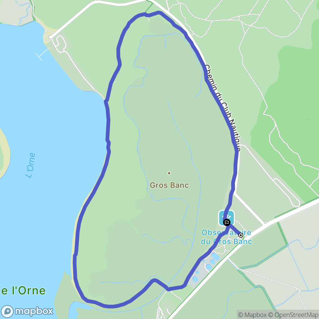 Merville-Franceville-plage : carte du parcours de randonnée - France
