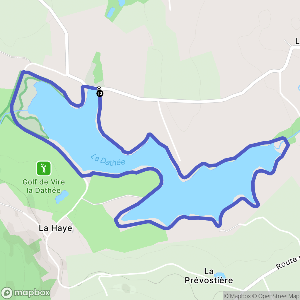 Saint-Manvieu-Bocage : carte du parcours de randonnée - France