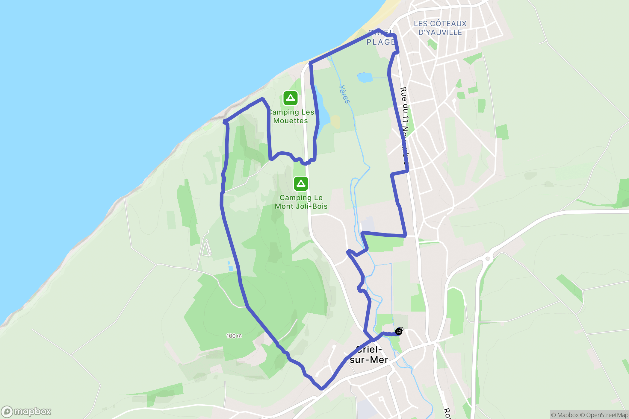 Criel-sur-Mer: routekaart voor buitenactiviteiten - France