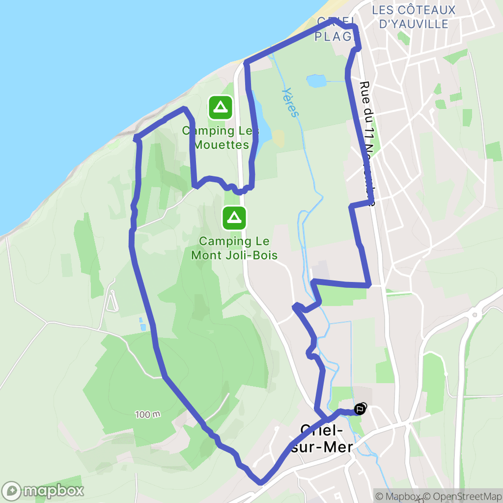 Criel-sur-Mer: routekaart voor buitenactiviteiten - France