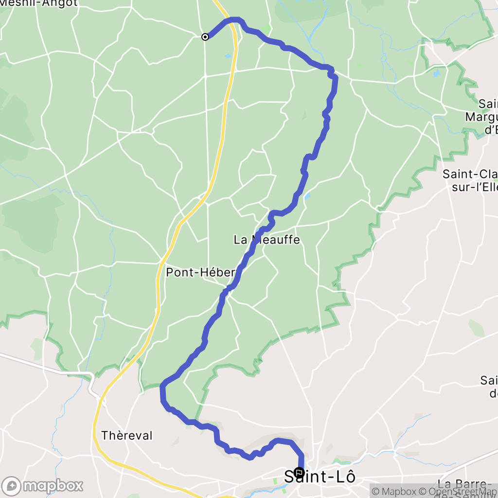 Saint Jean de Draye : carte du parcours de randonnée - France