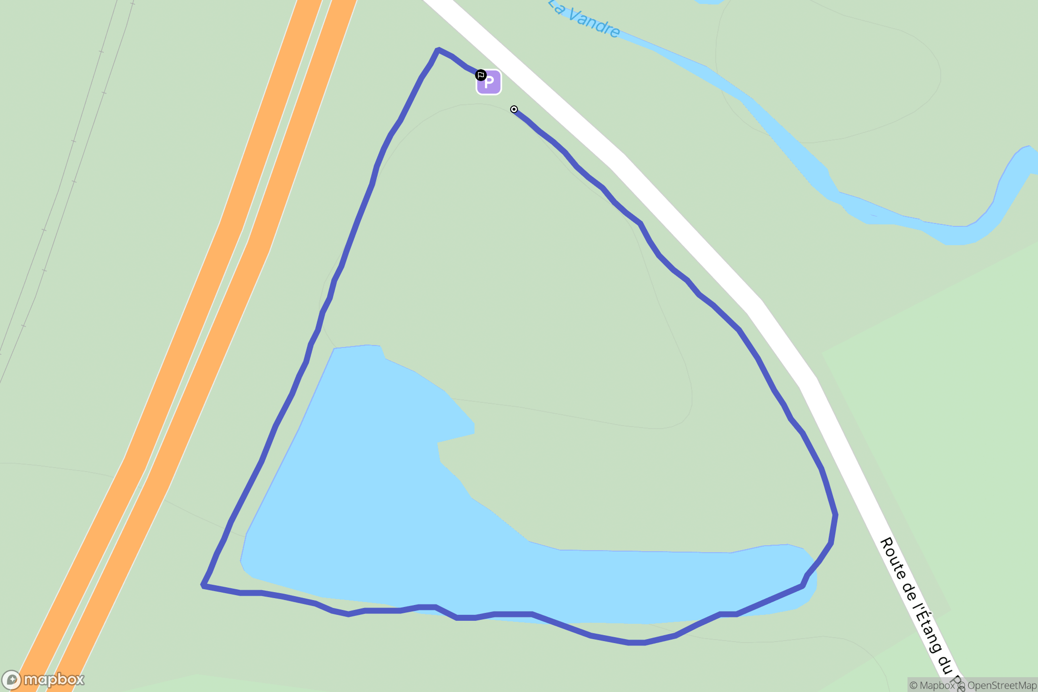 Saint-Gervais-du-Perron (Saint-Laurent-Beauménil) : carte du parcours de randonnée - France