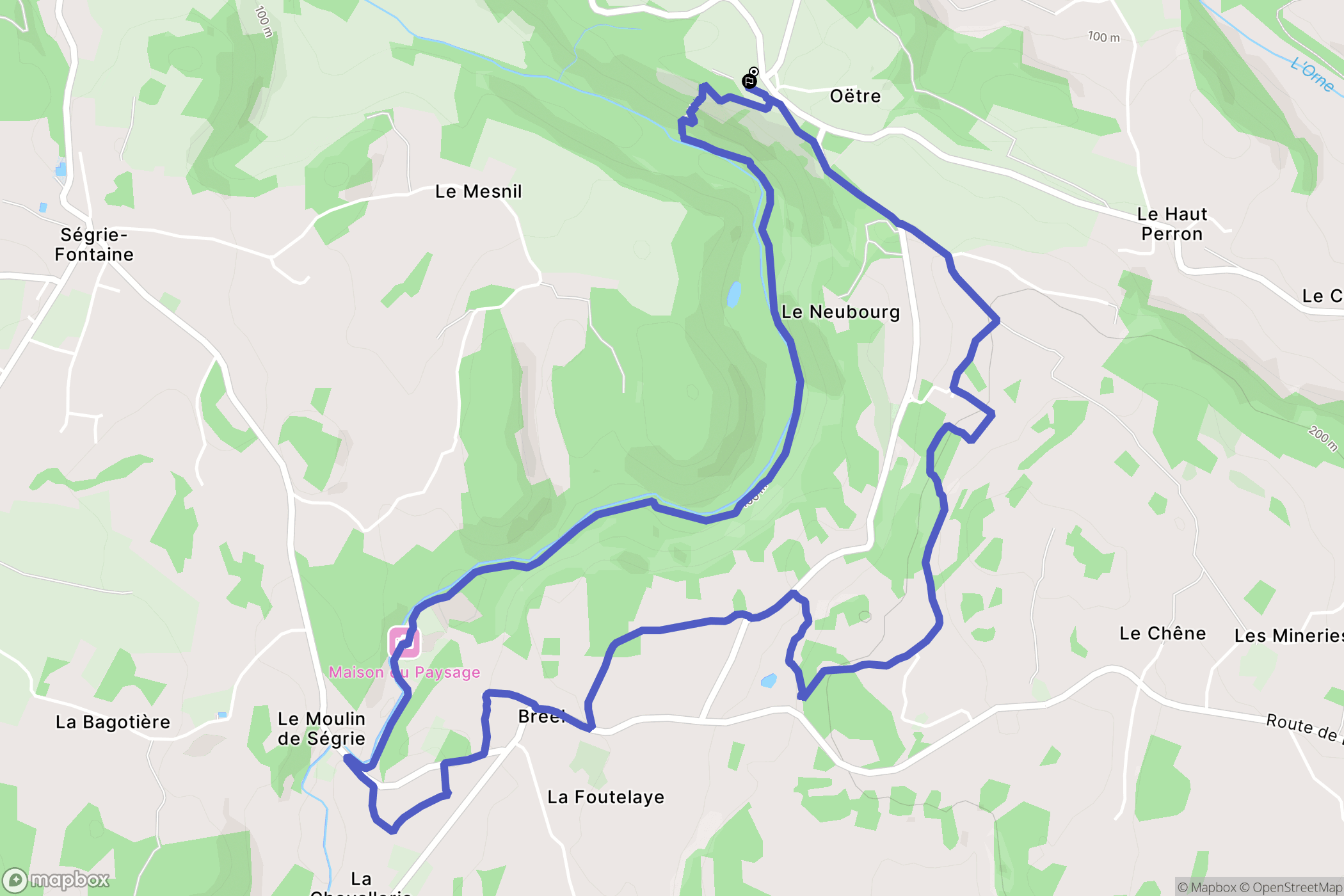 Saint-Philbert-sur-Orne: routekaart voor buitenactiviteiten - France