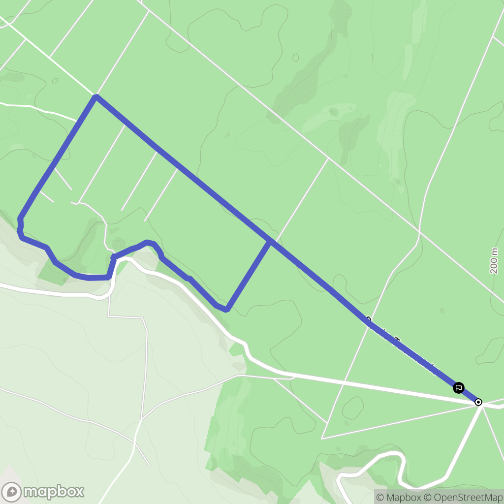 Grandcourt : carte du parcours de randonnée - France
