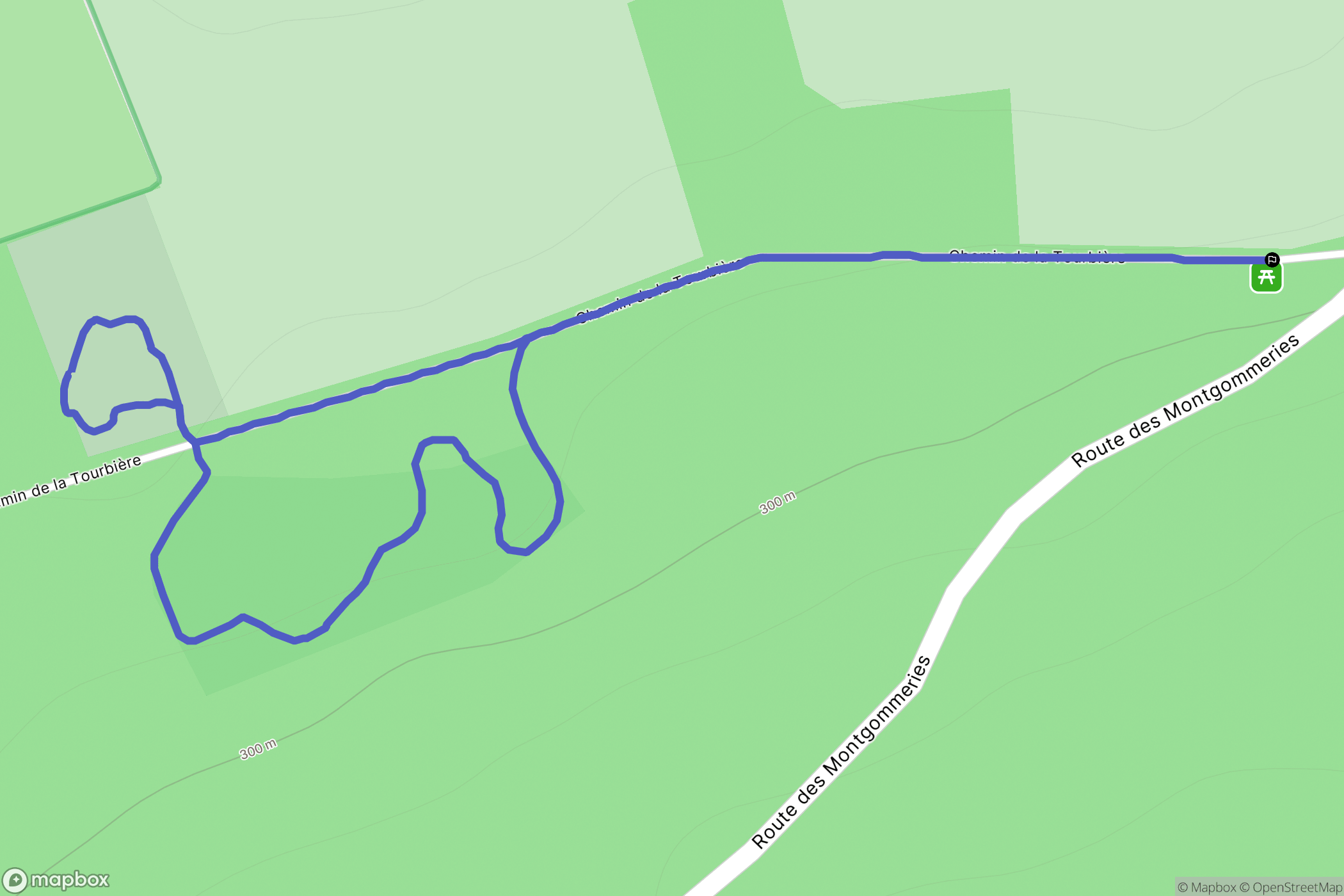 La-Lande-de-Goult : carte du parcours de randonnée - France