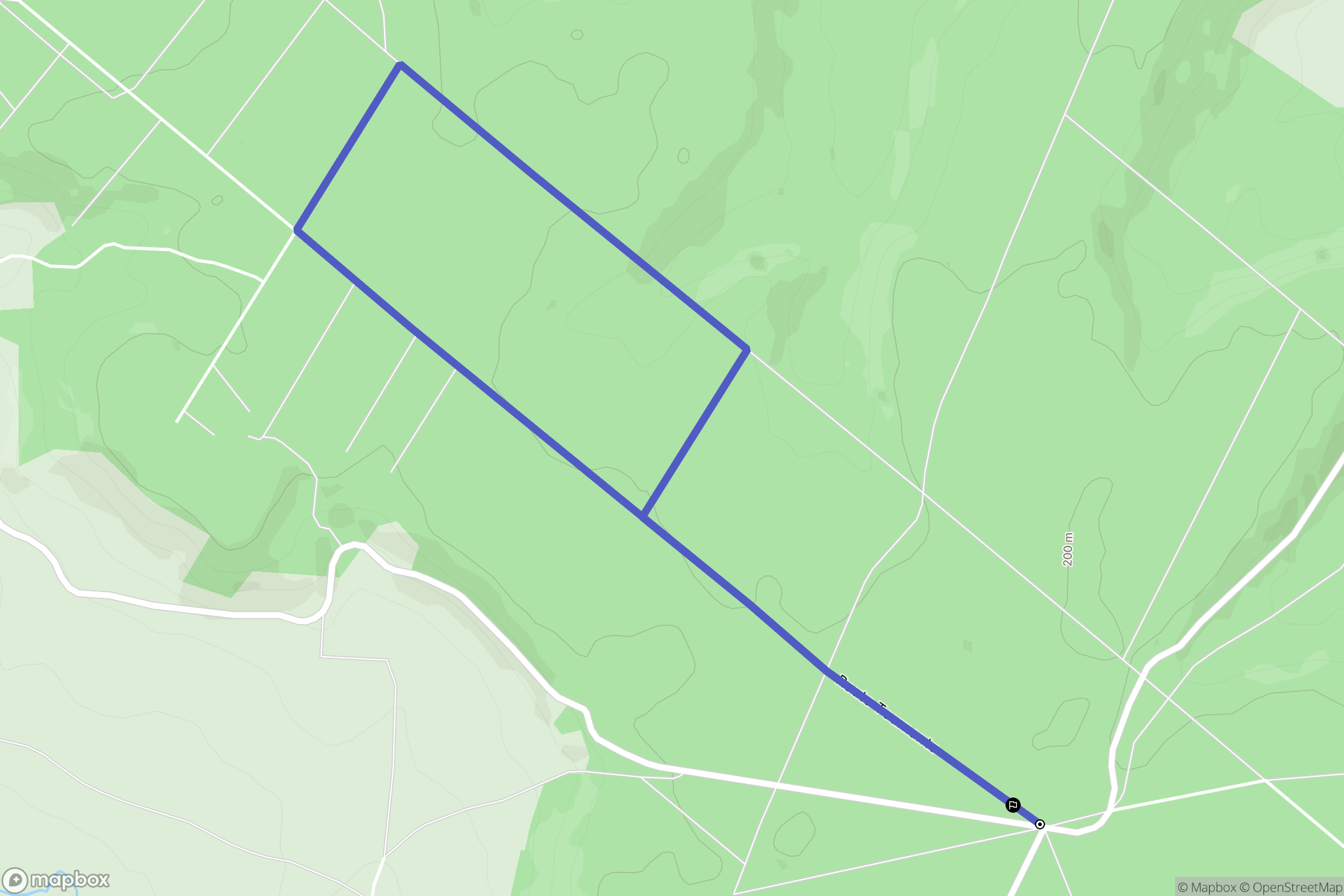 Dancourt : carte du parcours de randonnée - France