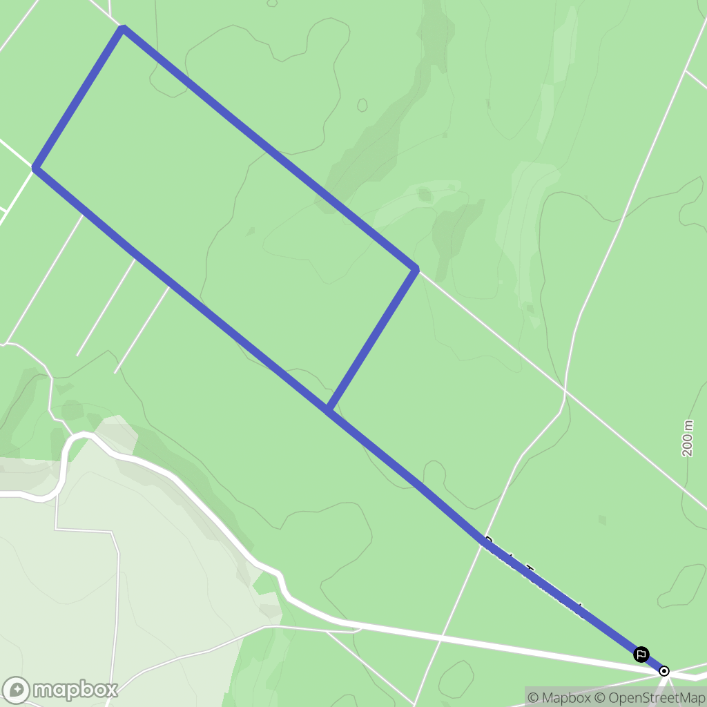 Dancourt : carte du parcours de randonnée - France