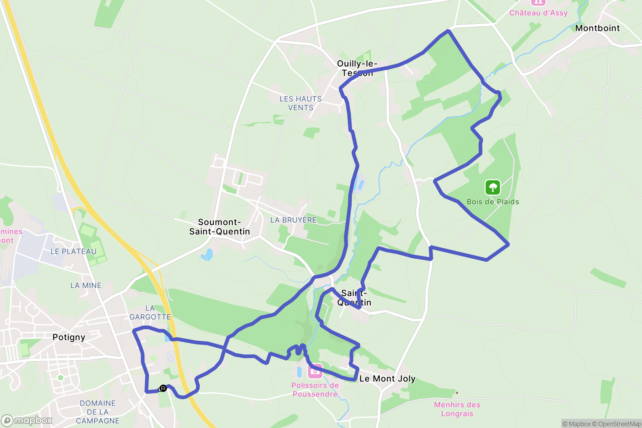 Potigny: routekaart voor buitenactiviteiten - France