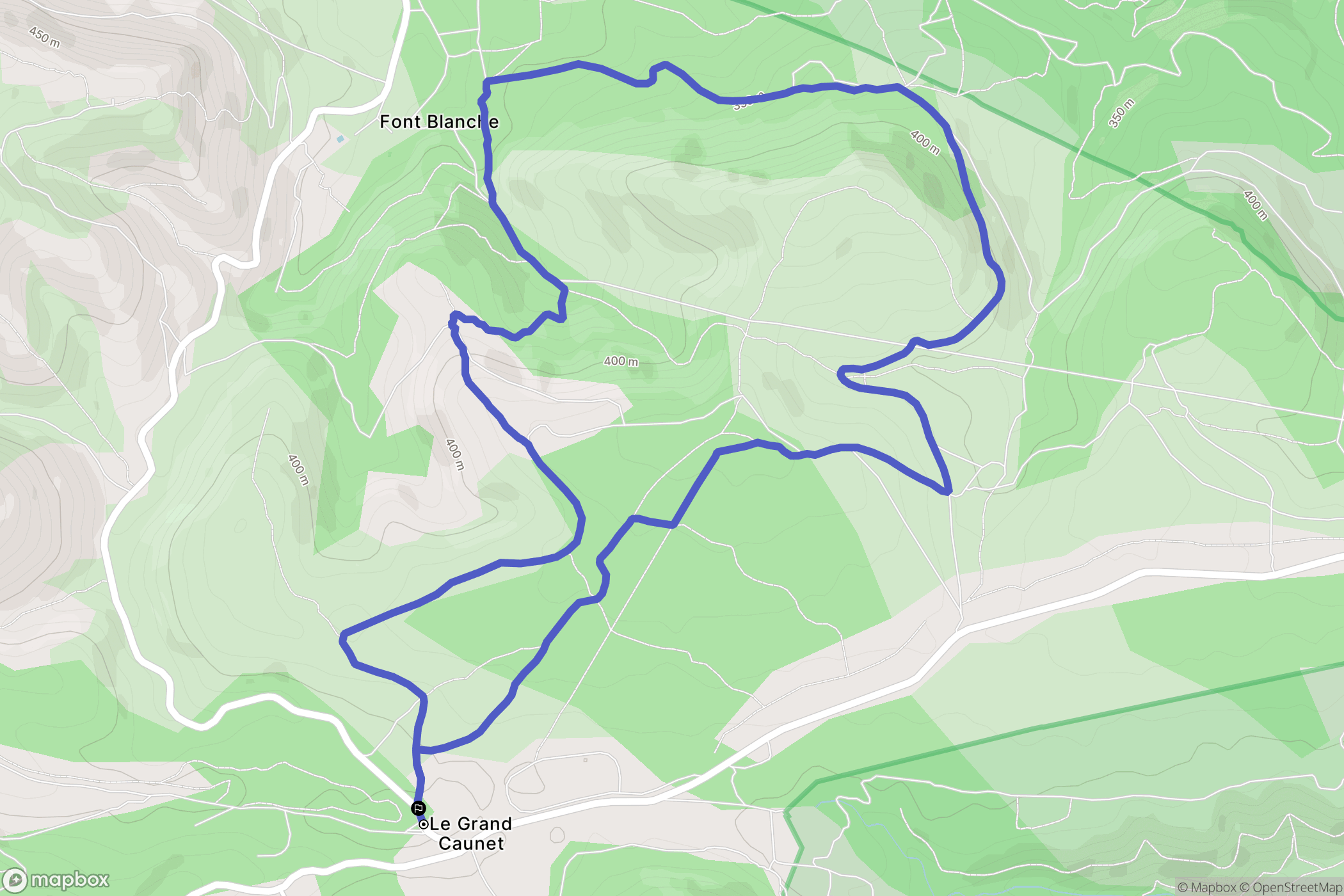 Ceyreste : carte du parcours de randonnée - France